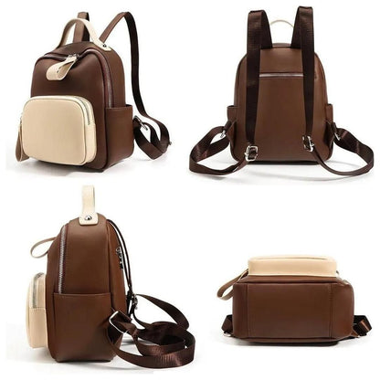 Nuvanié Lyx Dams Rucksack | Handgjord av Veganläder | Mångsidig &amp; Stilren | I 4 Färger