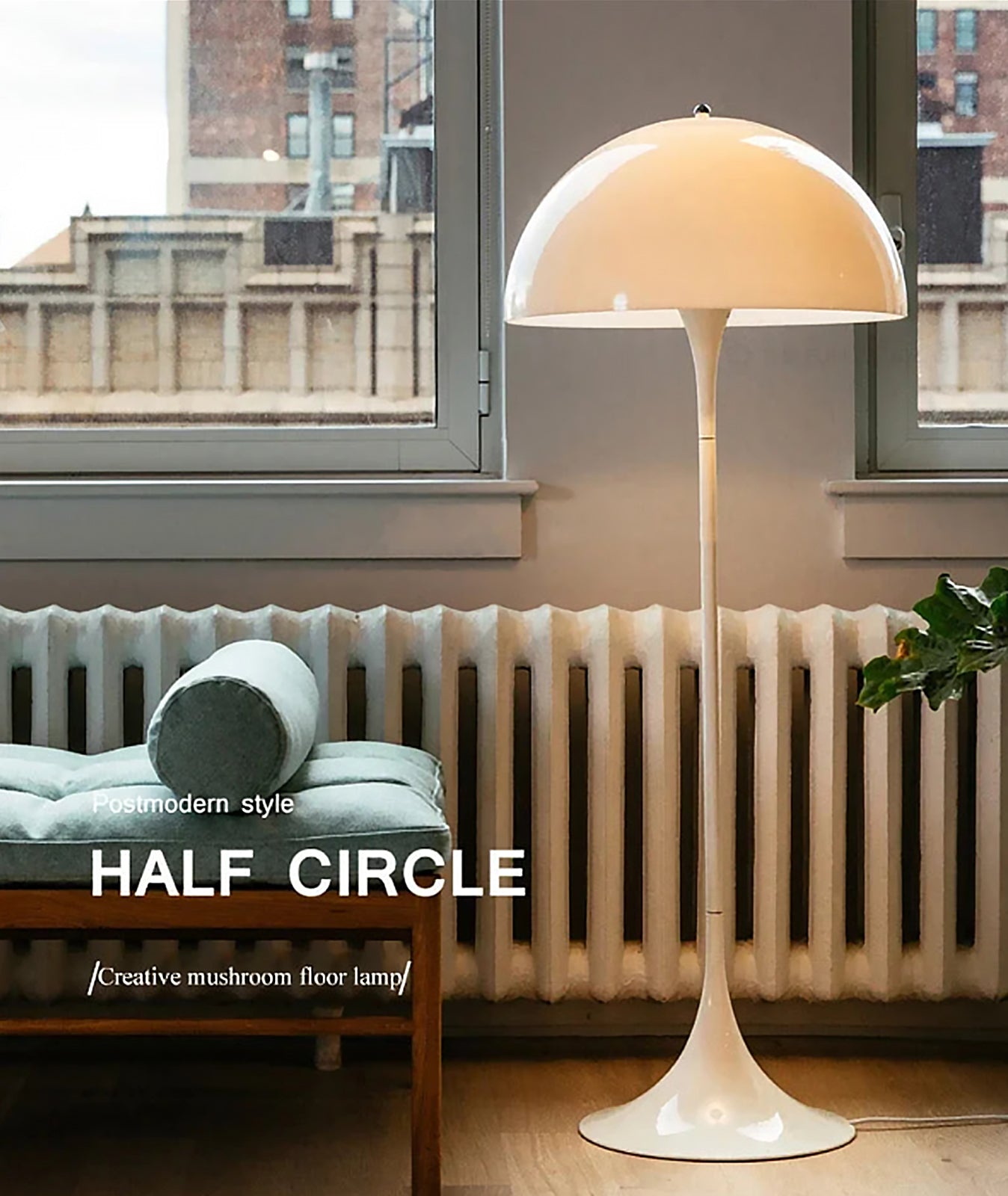LumoNordica Grande | Skandinavisk Mid-Century Svamp-Golvlampa