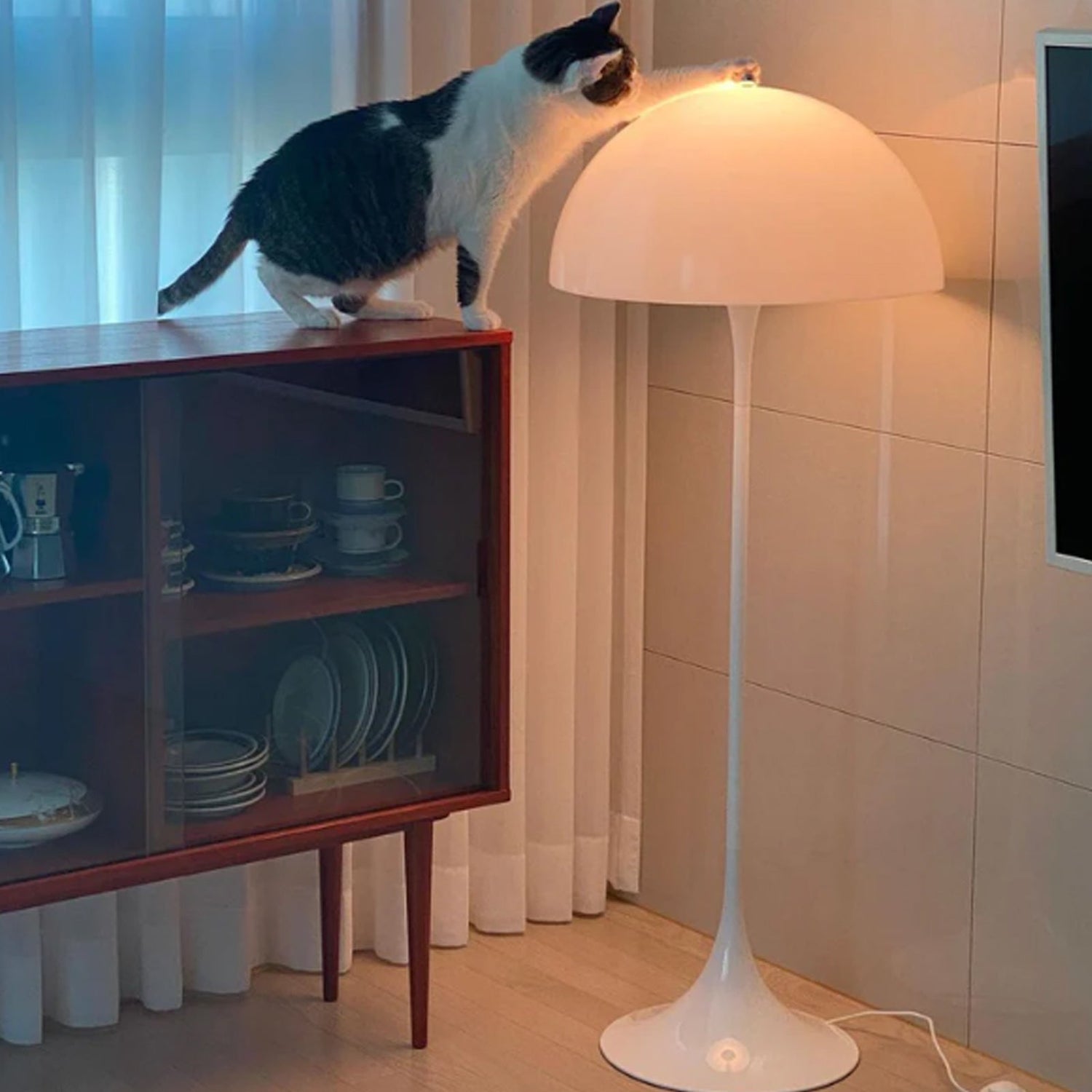 LumoNordica Grande | Skandinavisk Mid-Century Svamp-Golvlampa