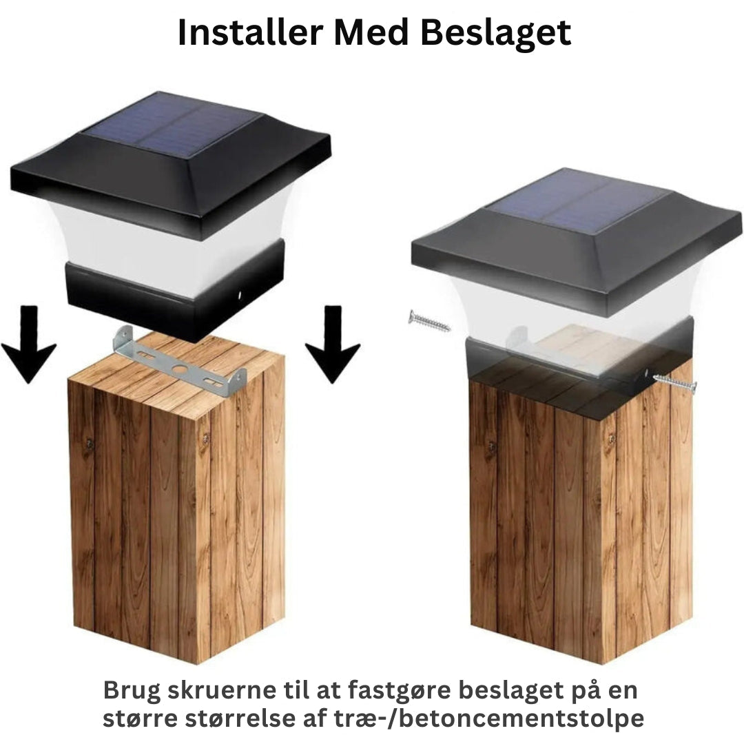 Carvallo - Stilfull Solar Gate Lampa för Bekväm Utomhus Stämning