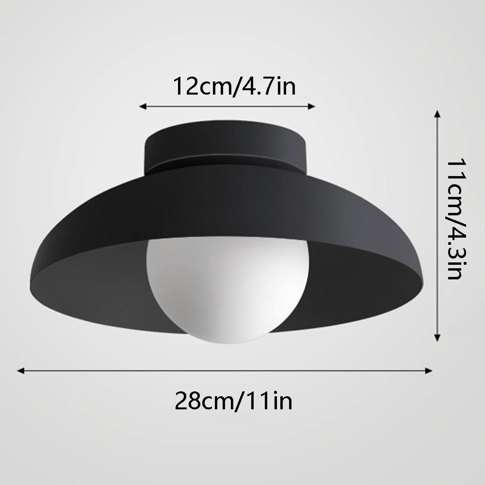 Modern Metallisk Semi-Flush Taklampa för Hallen