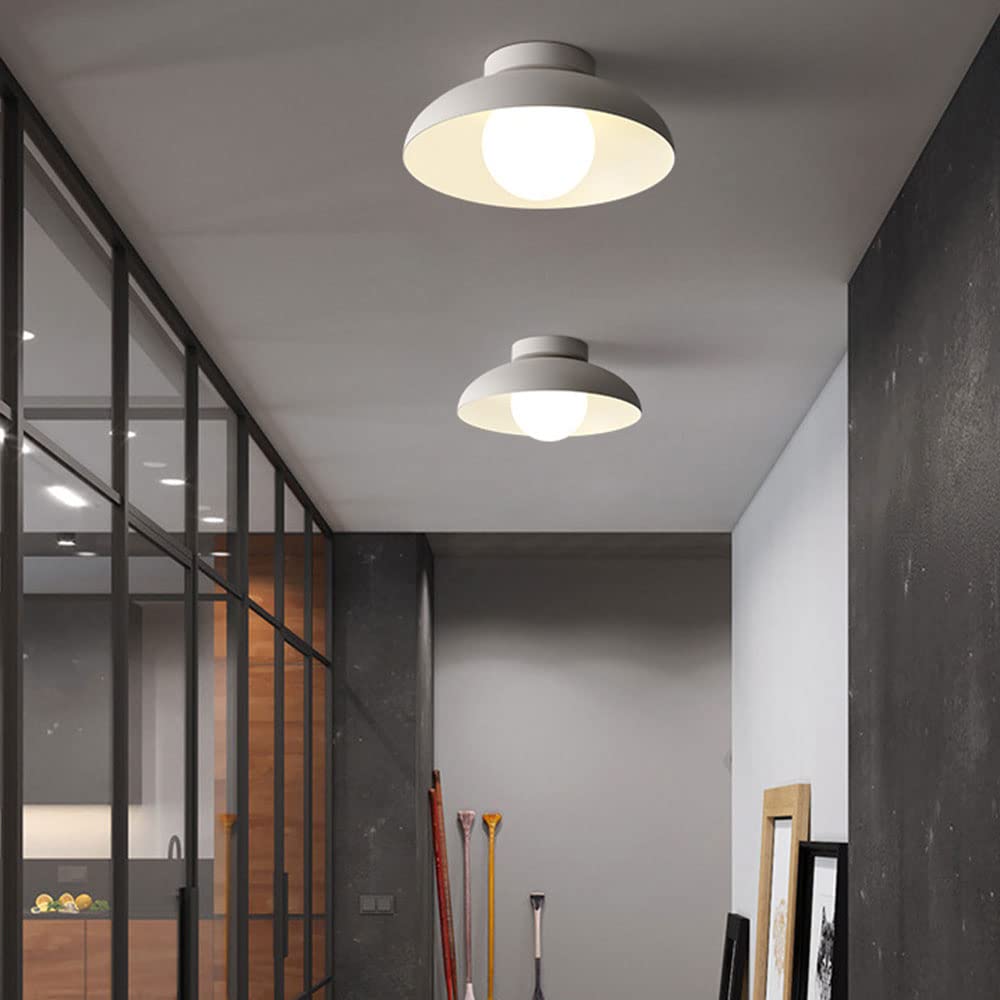Modern Metallisk Semi-Flush Taklampa för Hallen
