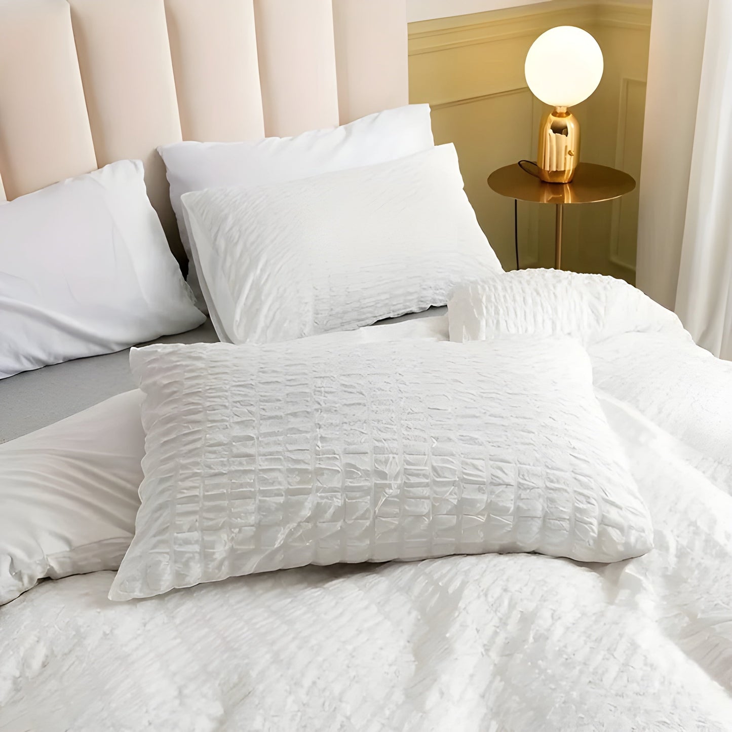 CloudCrinkle Duvet – Minimalistisk krinkle-design täcke