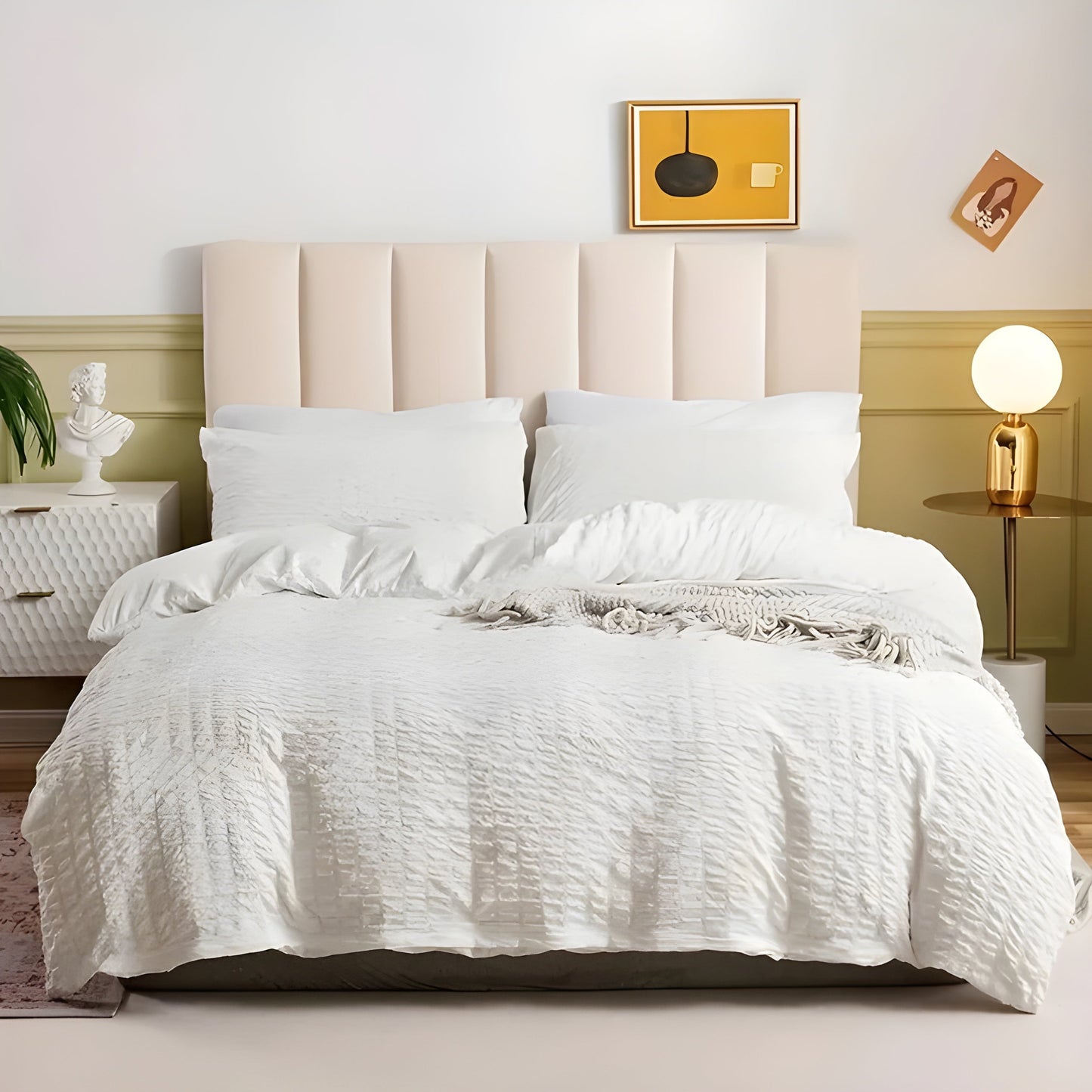 CloudCrinkle Duvet – Minimalistisk krinkle-design täcke