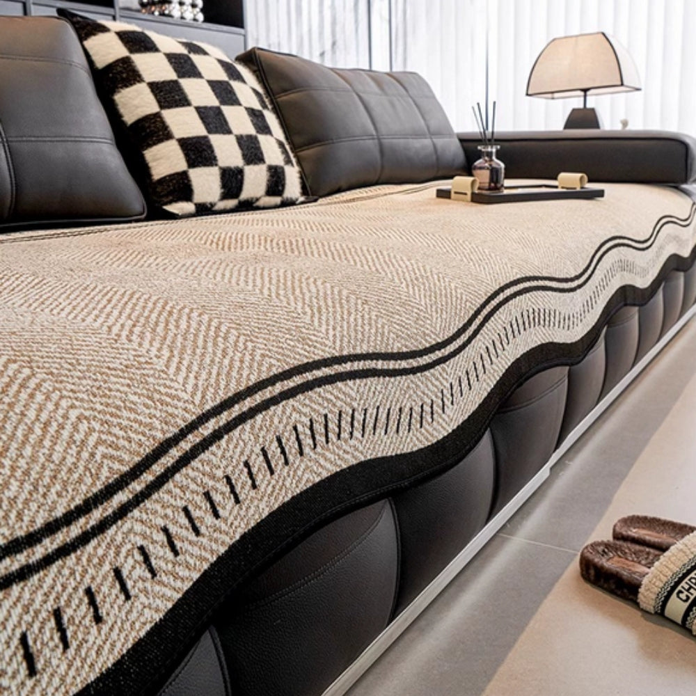 Modern Wave Antislip Sofföverdrag