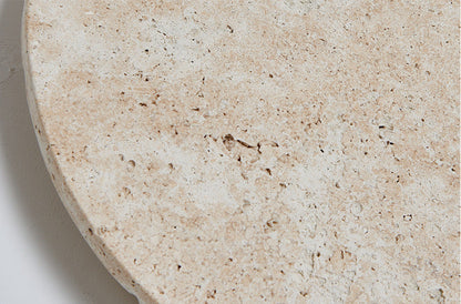 Rund naturlig sten vägglampa - väggsconce-lampa för inomhus sängbord och matrum - elegant väggbelysning