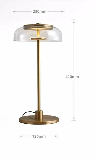 LumiGlow – Postmodern LED Bordspegel med Glaslock för Stilfull Belysning