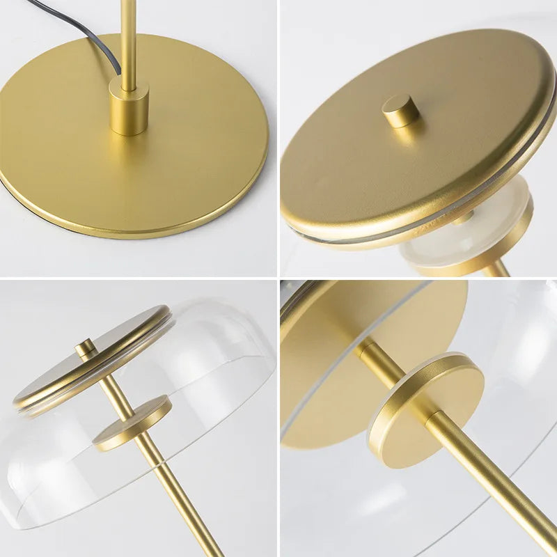 LumiGlow – Postmodern LED Bordspegel med Glaslock för Stilfull Belysning