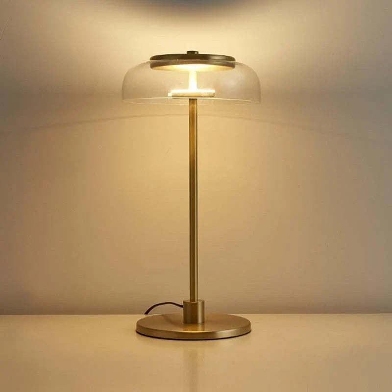 LumiGlow – Postmodern LED Bordspegel med Glaslock för Stilfull Belysning
