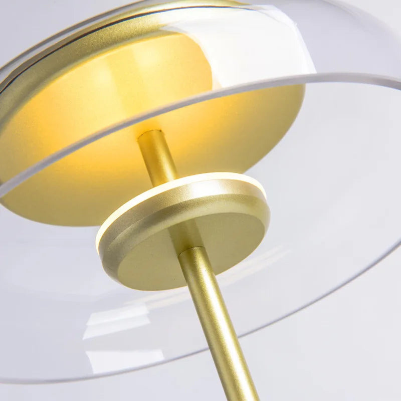 LumiGlow – Postmodern LED Bordspegel med Glaslock för Stilfull Belysning