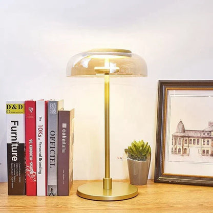 LumiGlow – Postmodern LED Bordspegel med Glaslock för Stilfull Belysning