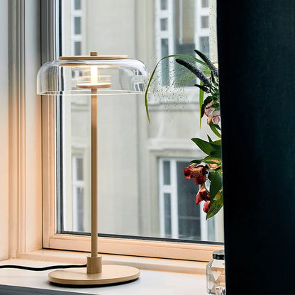 LumiGlow – Postmodern LED Bordspegel med Glaslock för Stilfull Belysning