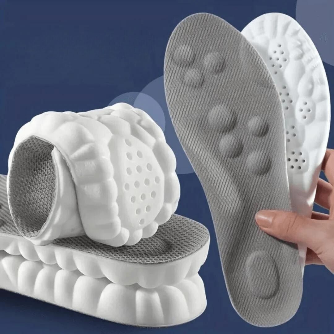 Carvallo 4D inläggssulor | Smärtfri fötter | Ergonomiskt stöd | Tvättbar & Anpassningsbar