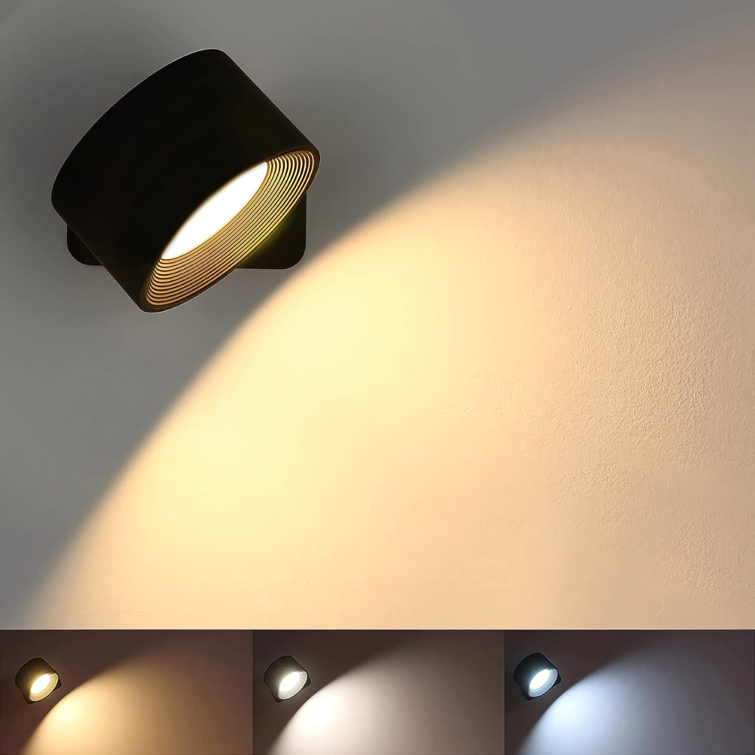 Vägglampa Trådlös Laddningsbar Modern LED Lampa