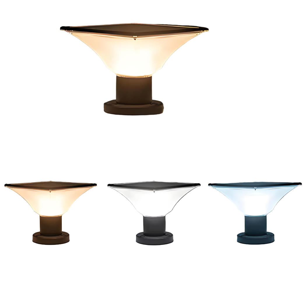 Solär Pelarlampa med Väderbeständig Konstruktion