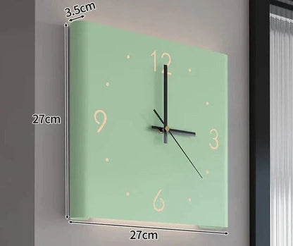 Carvallo - Dubbelsidot fyrkantig väggklocka med modern elegans