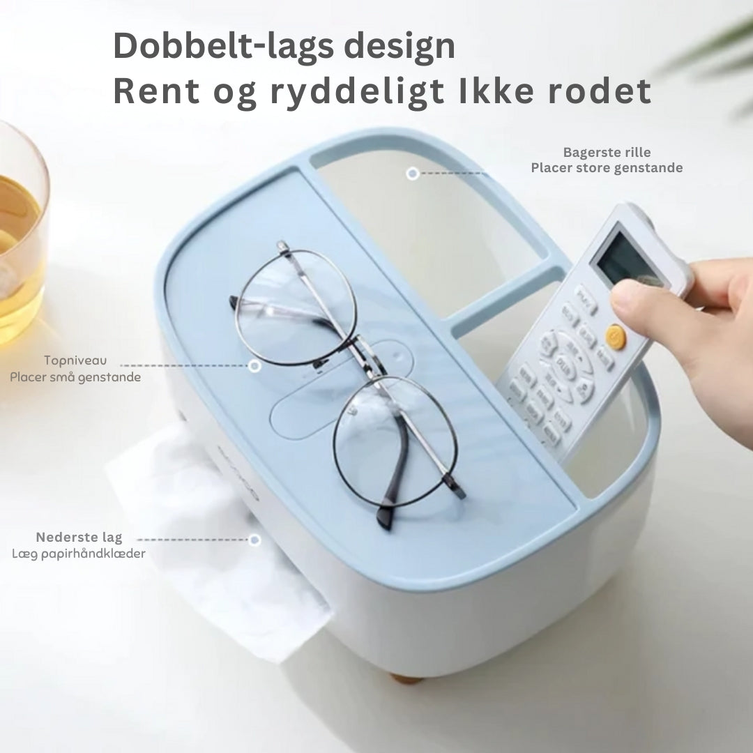 Carvallo - Stilren Organiseringslåda Och Telefonstativ För Ett Stressfritt Hem