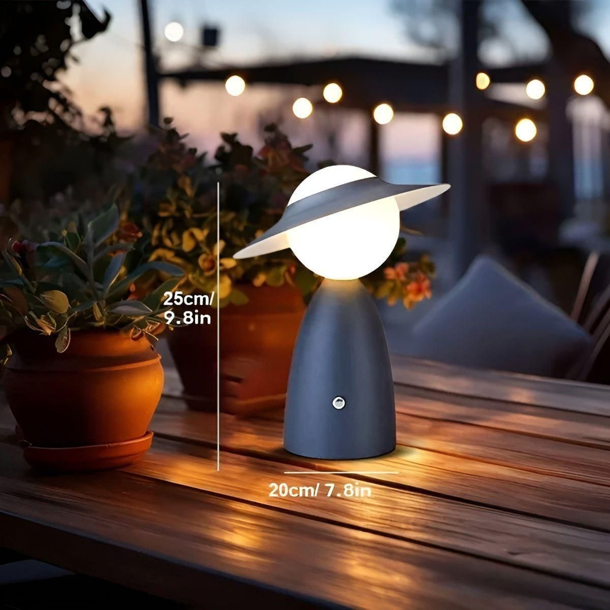 LightBeam Lampa - Bärbar Trådlös Laddstation Bordslampa för Hemma