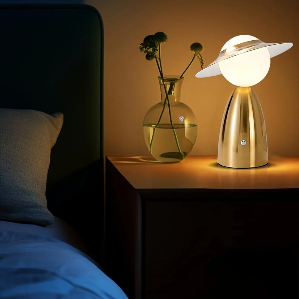 LumiCharge - Trådlös LED Skrivbordslampa med Touchkontroll och Laddningsfunktion, Modern Belysning