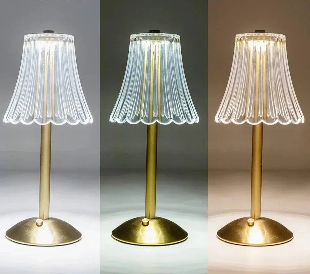 LumiVista – Trådlös LED Bordslyktor med Dimfunktion, Ögonvänlig Nattlampa