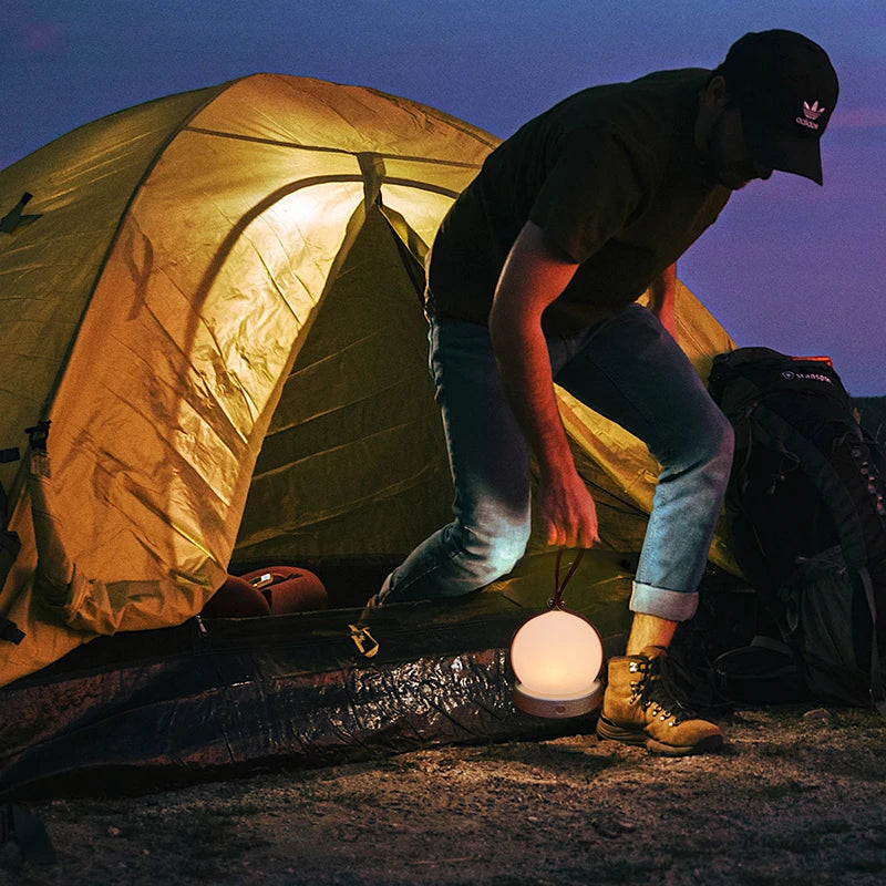 LumeSphere - Trådlös LED-Lyktor – Bärbar Bordslampa med Varmt Ljus