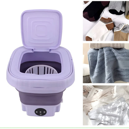 QuickSpin Tvättmaskin – Fällbar Mini Tvättmaskin med Torktumlare