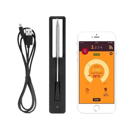 Trådlös Smart Kötttermometer – Precist Laga Mat med Smartphone-Integration