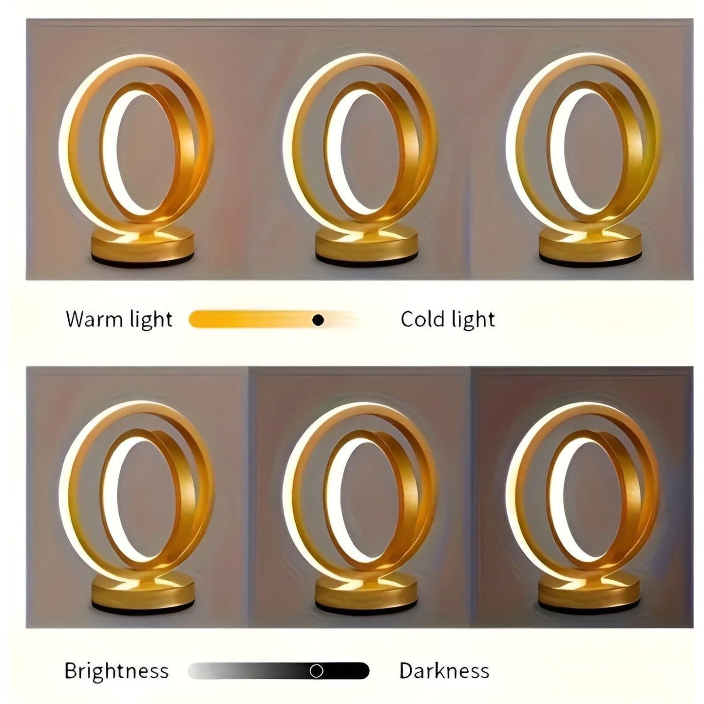 LED-skrivbordslampa i metall – Modern design | Perfekt för kontoret