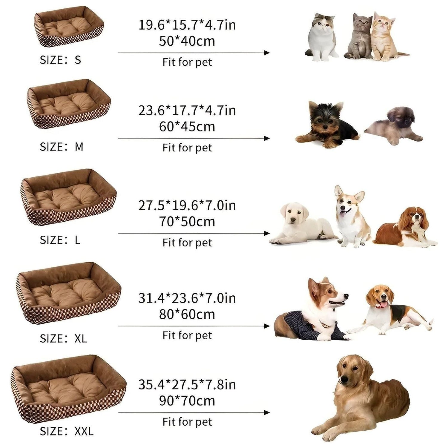 DreamPaw Säng - Mjuk Kudde Lyx Plush Husdjursäng