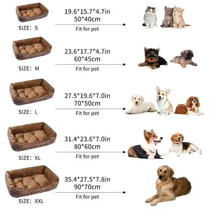 DreamPaw Säng - Mjuk Kudde Lyx Plush Husdjursäng