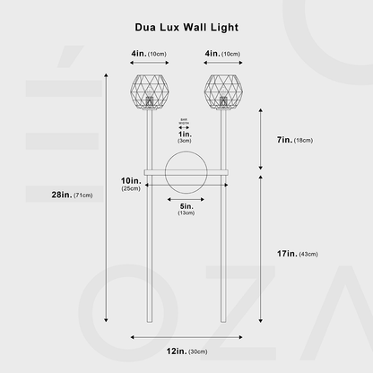 Dua Lux Vägglampa - Minimalistisk Design med Moderna Elegantier
