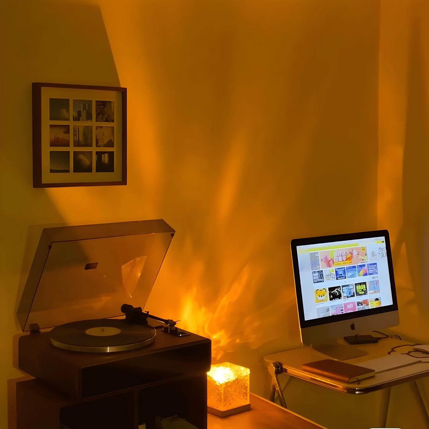 Carvallo - Nordlichtprojektor - Njut av norrskenet bekvämt från ditt rum!