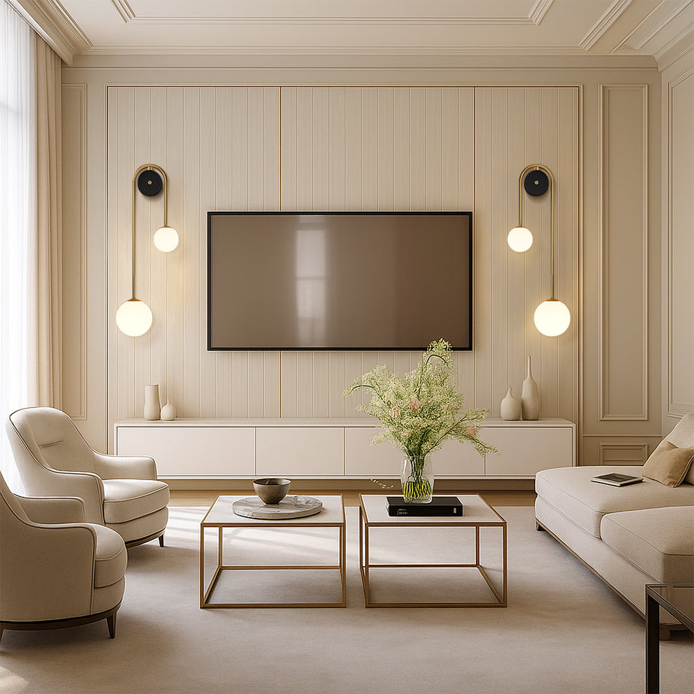 Florania – Elegant vägglampa med bågformad design