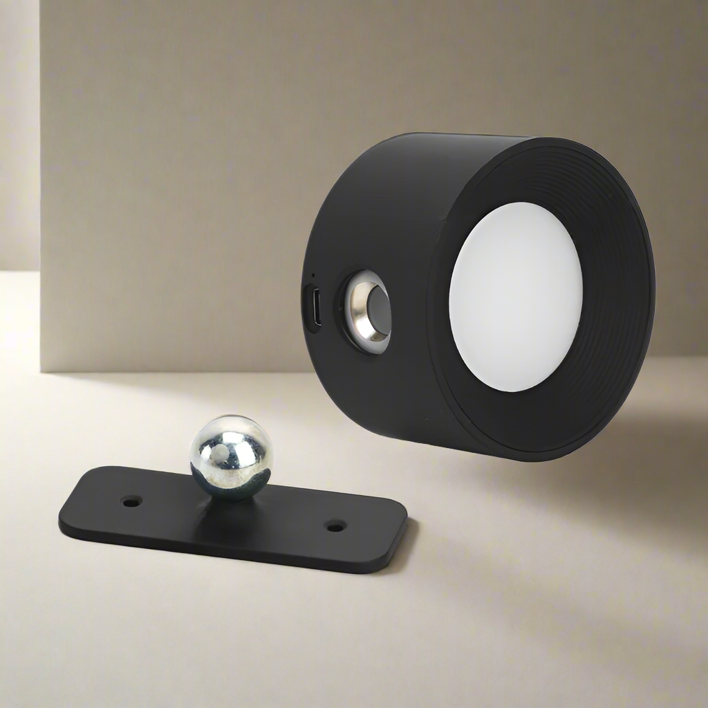 Lumora Spotlight Trådlös Vägglampa – Uppladdningsbar, 360° Rotera &amp; Dimmbar LED-lampa