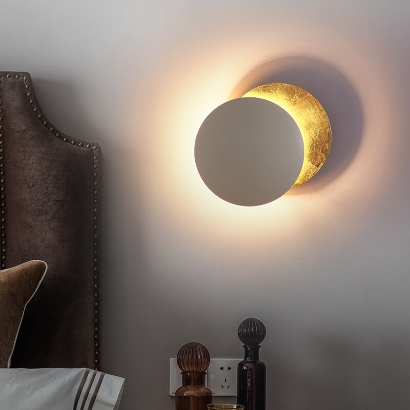 Solförmörkelse VÄGG LAMPA – Modern &amp; Mystisk