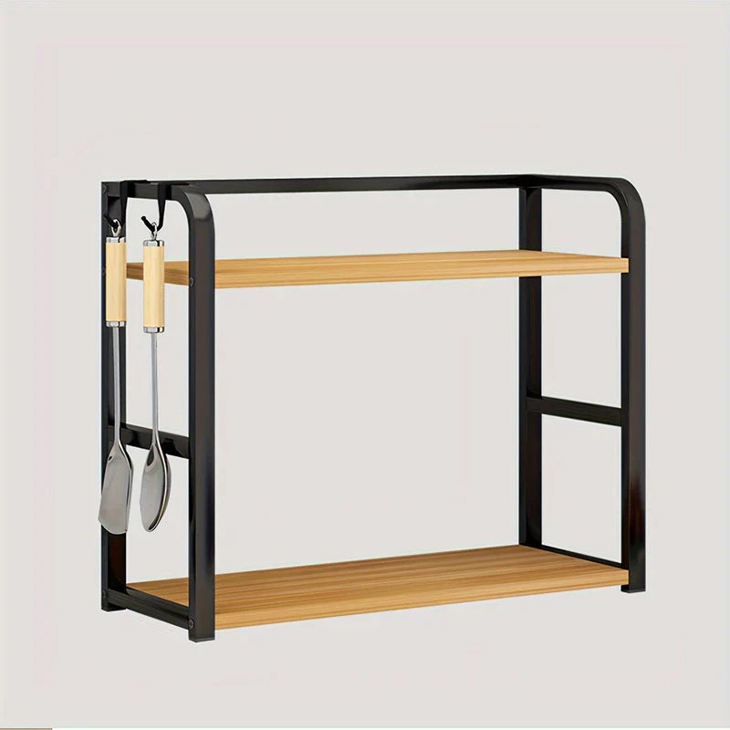 Carvallo – 2-lagers förvaringsställ för effektiv köksorganisering och bänkdisplay