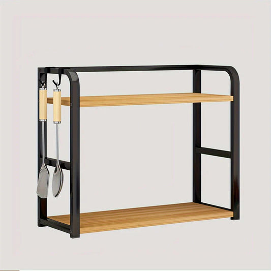 Carvallo – 2-lagers förvaringsställ för effektiv köksorganisering och bänkdisplay