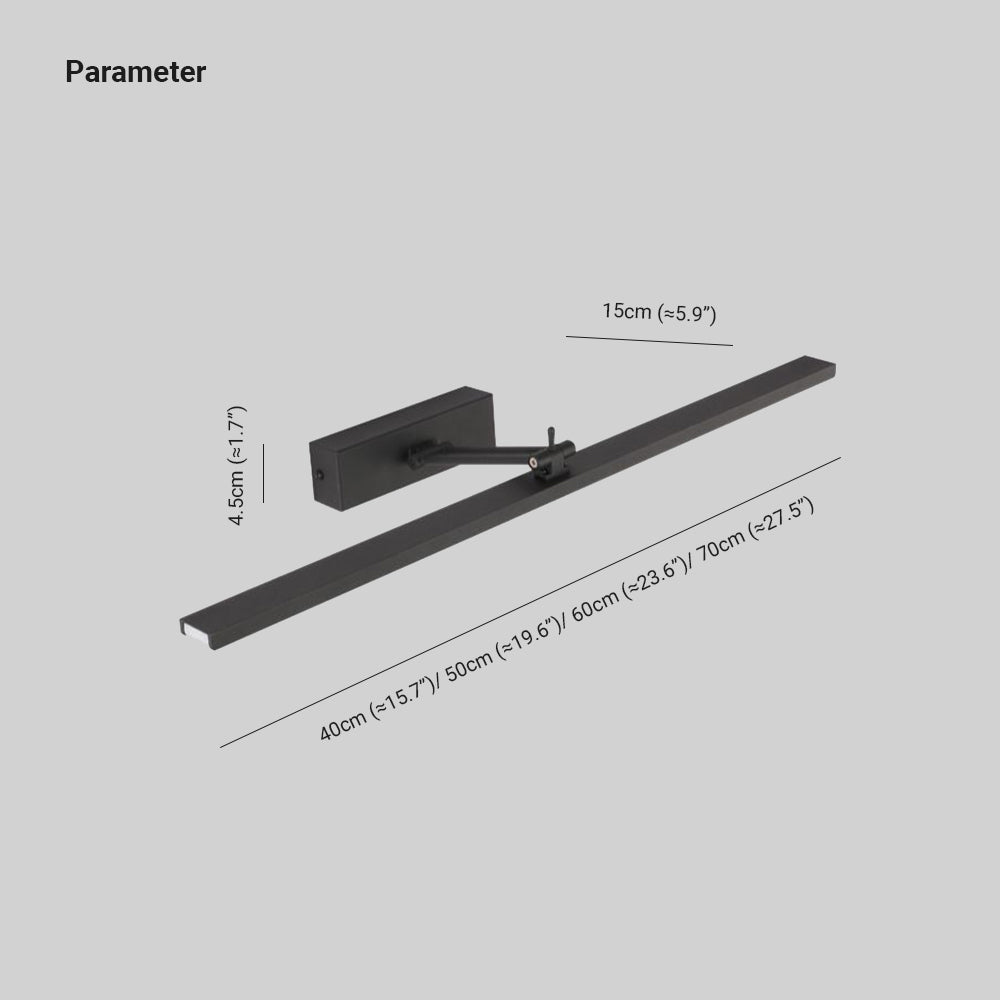 Minimalistisk Modern LED Vägglampa Vit/Svart för Badrum