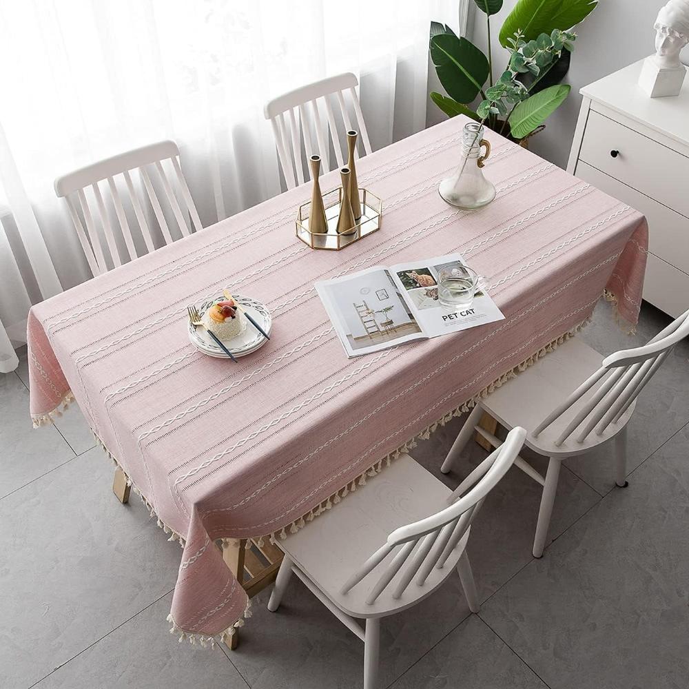 Elegant bomulls- och linne duk