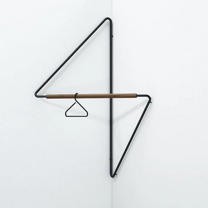 Elegant Väggmonterad Klädhängare | Trä &amp; Metall | Svart/Vit/Naturlig | Brick by Brick