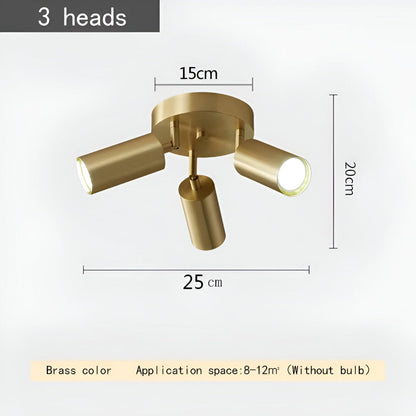Brassora Zen | LED taklampa i borstat mässing