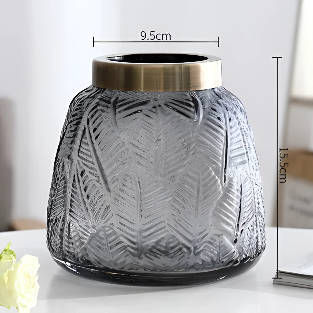 Elegant Nordisk Glasvase – Modern Dekorationsvase för Hydroponik