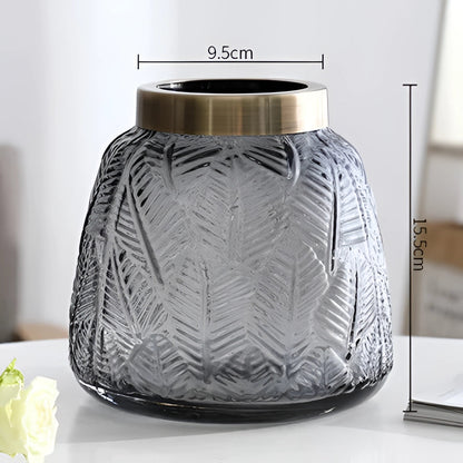 Elegant Nordisk Glasvase – Modern Dekorationsvase för Hydroponik