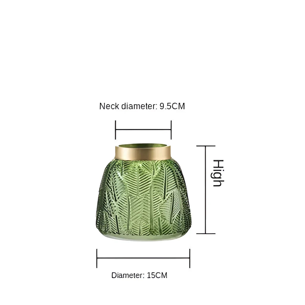 Elegant Nordisk Glasvase – Modern Dekorationsvase för Hydroponik