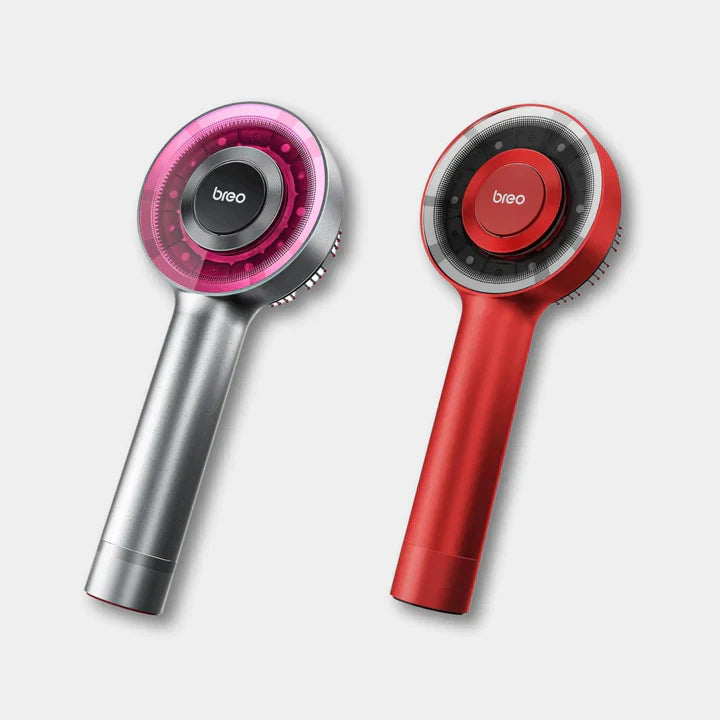 Elektrisk hårbottenmassageborste med LED-ljusterapi