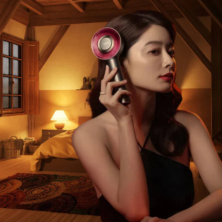 Elektrisk hårbottenmassageborste med LED-ljusterapi