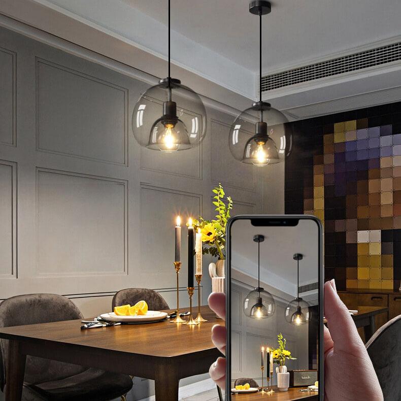 Eliz taklampa – Munnblåst glas med modern elegans, höjdjusterbar