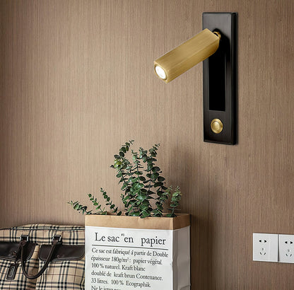 GlowNest - Inbyggd Nattduksbord Vägglampa