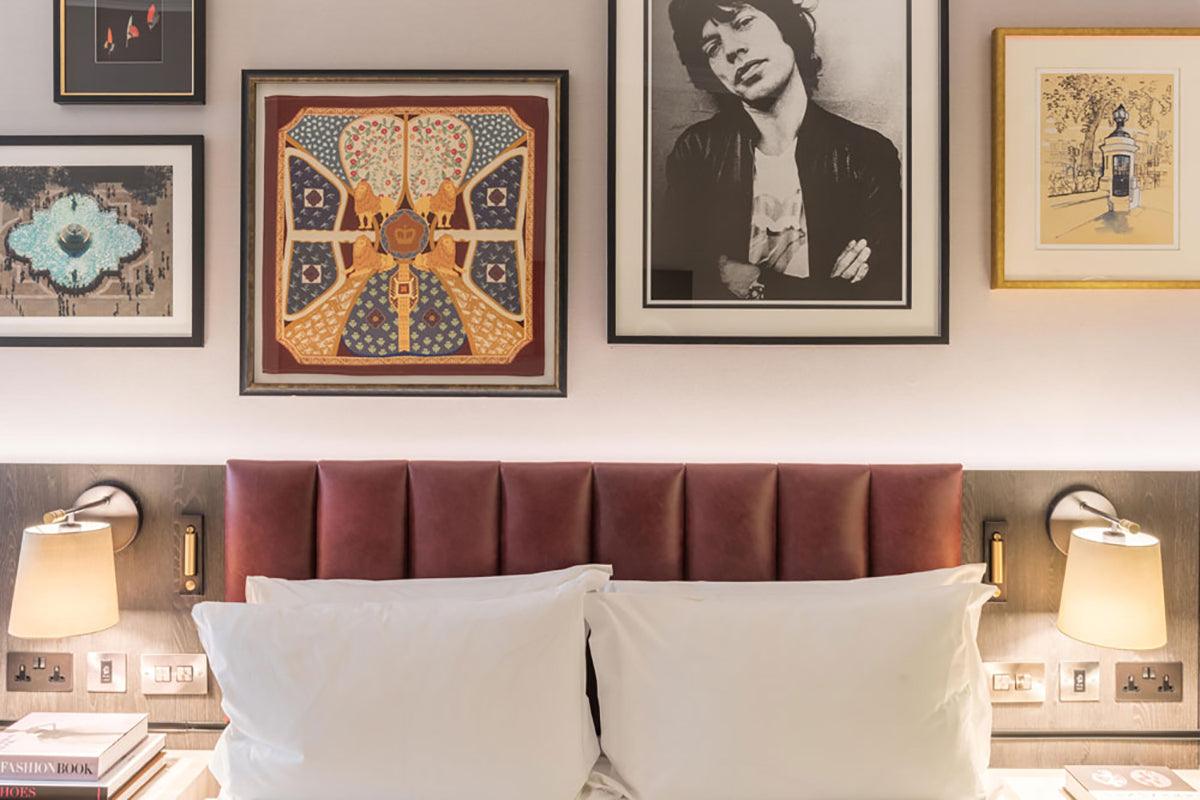 Modern inbyggd sänglampa med LED-ljus