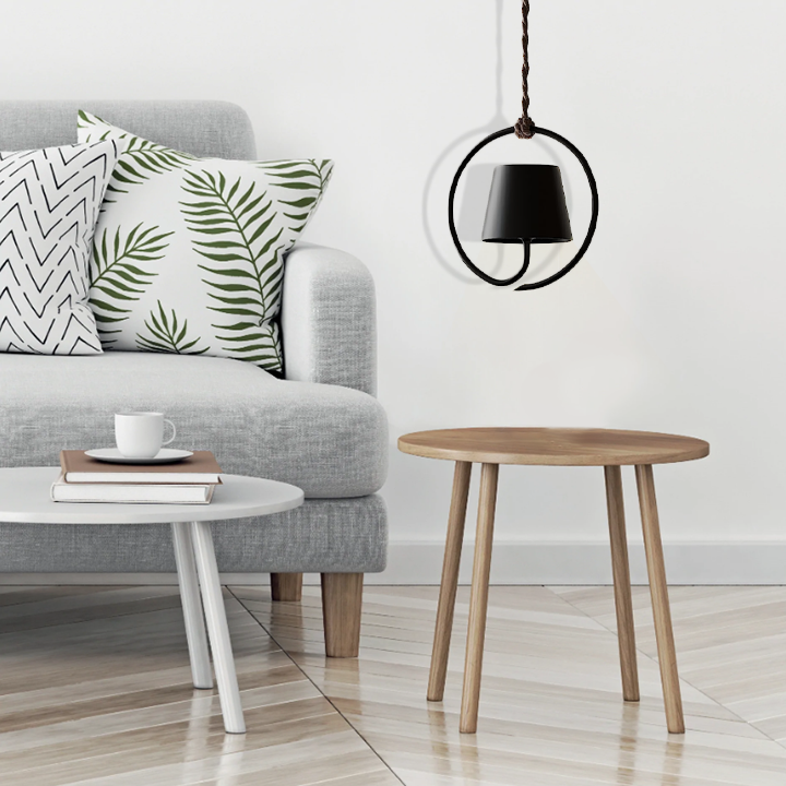 Modern glas pendel ljus med minimalistisk design